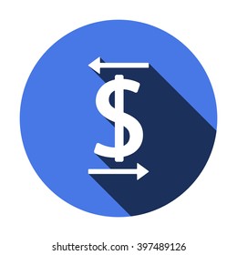  business Icon, vector illustration. Flat design style
