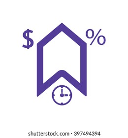  business  icon, vector illustration. Flat design style 