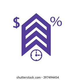  business  icon, vector illustration. Flat design style