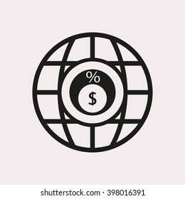  business Icon, vector illustration.  Flat design style