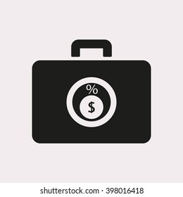 business Icon, vector illustration.  Flat design style