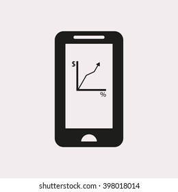  business Icon, vector illustration. Flat design style