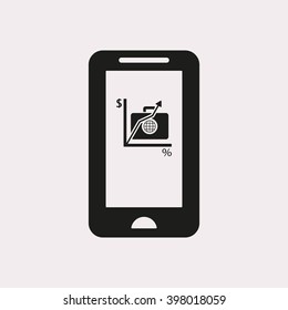  business Icon, vector illustration. Flat design style