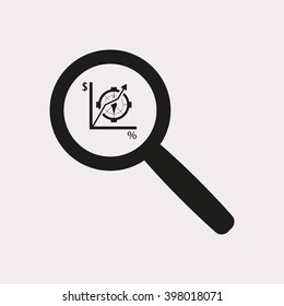  business Icon, vector illustration. Flat design style