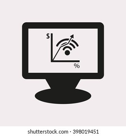  business Icon, vector illustration. Flat design style