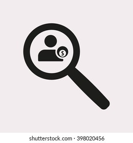  business Icon, vector illustration. Flat design style