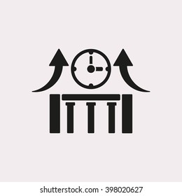  business Icon, vector illustration. Flat design style