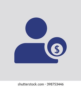  business Icon, vector illustration. Flat design style