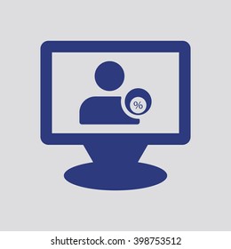  business Icon, vector illustration. Flat design style