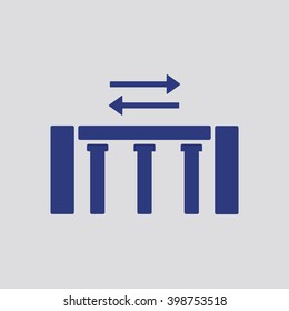  business Icon, vector illustration. Flat design style
