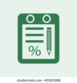  business  icon, vector illustration. Flat design style 