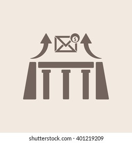  business Icon, vector illustration.  Flat design style