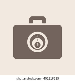  business Icon, vector illustration.  Flat design style