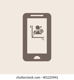  business Icon, vector illustration. Flat design style