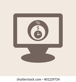  business Icon, vector illustration. Flat design style