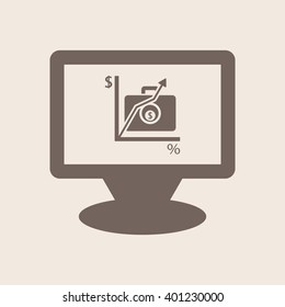  business Icon, vector illustration. Flat design style