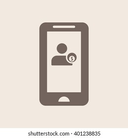  business Icon, vector illustration. Flat design style