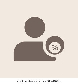  business Icon, vector illustration. Flat design style