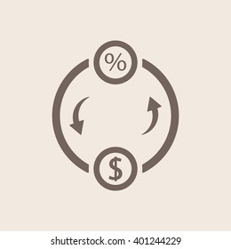  business Icon, vector illustration. Flat design style