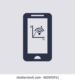  business Icon, vector illustration. Flat design style