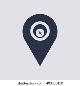  business Icon, vector illustration. Flat design style