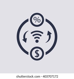  business Icon, vector illustration. Flat design style