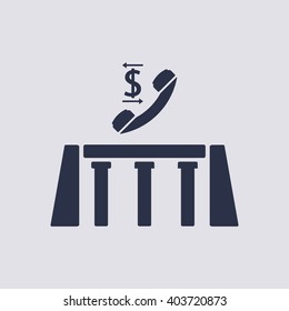  business Icon, vector illustration. Flat design style