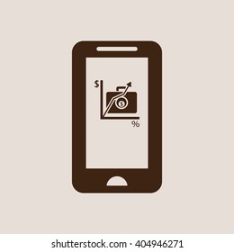  business Icon, vector illustration. Flat design style
