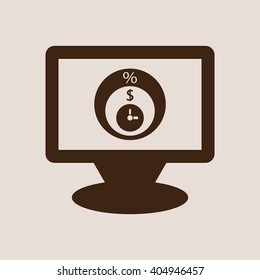  business Icon, vector illustration. Flat design style