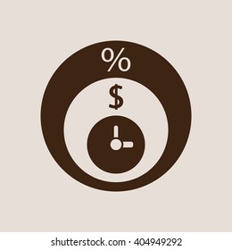  business Icon, vector illustration. Flat design style