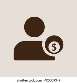  business Icon, vector illustration. Flat design style