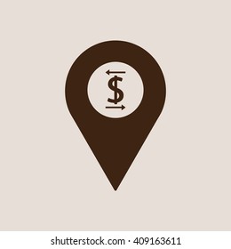 business Icon, vector illustration. Flat design style
