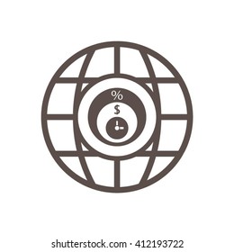 business Icon, vector illustration.  Flat design style