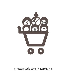  business Icon, vector illustration. Flat design style