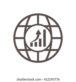  business Icon, vector illustration.  Flat design style