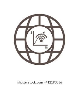  business Icon, vector illustration.  Flat design style