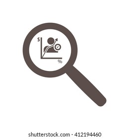  business Icon, vector illustration. Flat design style