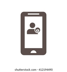  business Icon, vector illustration. Flat design style