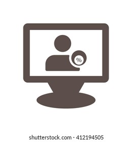  business Icon, vector illustration. Flat design style
