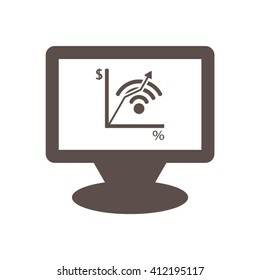  business Icon, vector illustration. Flat design style