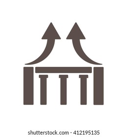  business Icon, vector illustration. Flat design style