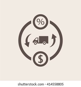  business Icon, vector illustration. Flat design style