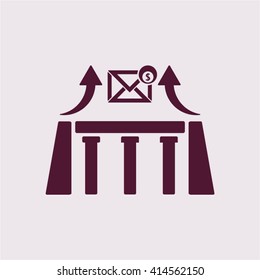  business Icon, vector illustration.  Flat design style