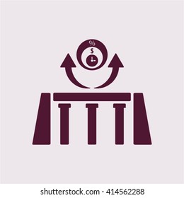  business Icon, vector illustration.  Flat design style