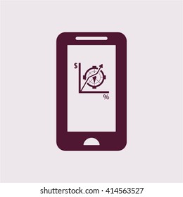  business Icon, vector illustration. Flat design style
