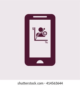  business Icon, vector illustration. Flat design style