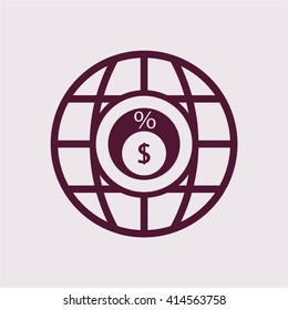  business Icon, vector illustration.  Flat design style