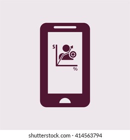  business Icon, vector illustration. Flat design style