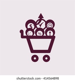  business Icon, vector illustration. Flat design style