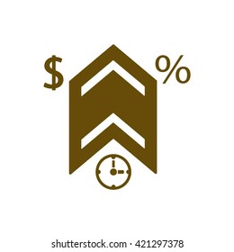  business  icon, vector illustration. Flat design style 